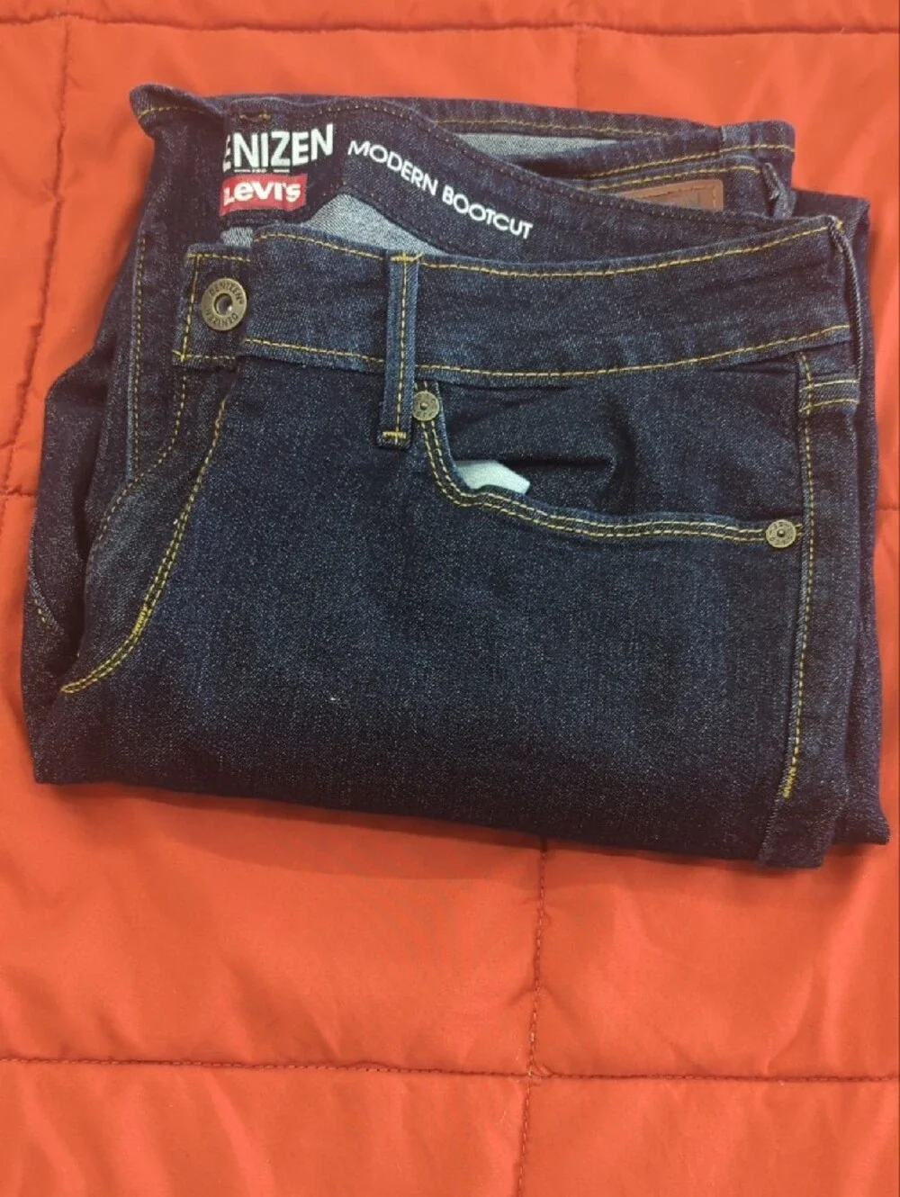 Denizen from Levi's Women’s Straight Leg Dark Blue Jeans
